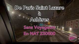 De Paris Saint Lazare à Achères sans voyageurs