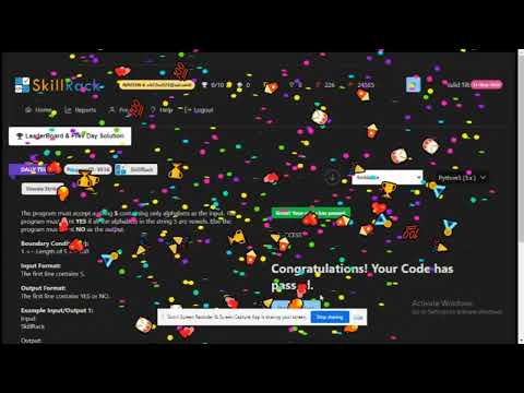 skillrack daily test|skillrack python|29/9/2023|skillrack daily challenge today solution|