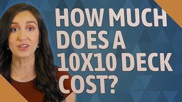 How much does a 10x10 deck cost?