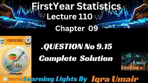 First Year Statistics chapter 9 || Lecture 110 || Question 9.15 solution || binomial distribution