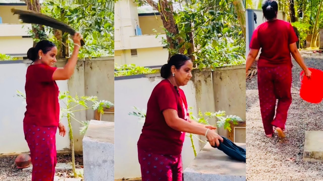 Village Girl Washing Clothes by Hand | Daily Routine