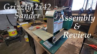 Grizzly 2x42 Knifemaking Belt Sander Assembly & review