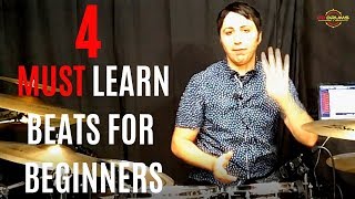 4 Drum Beats Every Beginner Must Know  - Drum Lesson