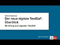 Online-Seminar: Mit Erfolg zum digitalen TestDaF - Der neue digitale TestDaF - Überblick