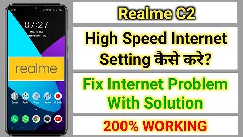 Realme C2 high speed internet Setting 2021 | How to increase internet speed in any Realme mobile