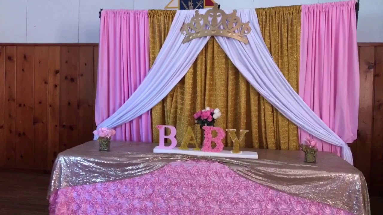 Permitirse Andrew Halliday Canberra Decoración para baby shower de Niña - YouTube