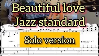 Beautiful love/Complete jazz guitar solo arrangement #14 screenshot 2