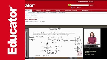 Algebra 2: Graphing Quadratic Functions