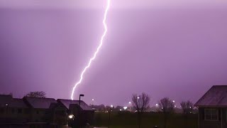 Braddyville, IA Shelf Cloud, ￼Hail and Lightning - Maryville, MO Heavy Thunderstorm | April 24, 2025