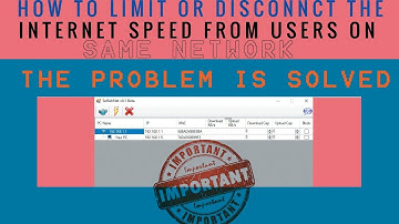 how to disconnect or limit the internet speed from users on the same network by selfishnet?!!