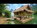 Timelapse : Building a Farm to Raise 1000+ Chickens on the Water with Primitive Tools