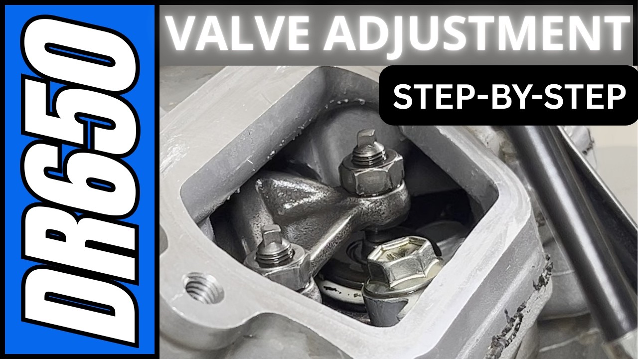 DR650 Valve Clearance Check & Adjustment - How I do it - YouTube