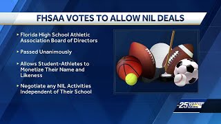 FHSAA approves policy to allow students to profit off their name, image and likeness