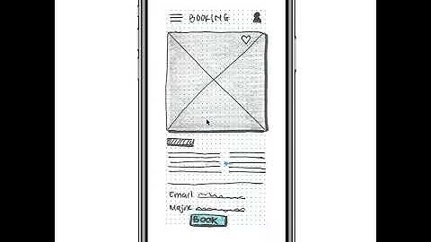 Low fidelity prototype in Marvel