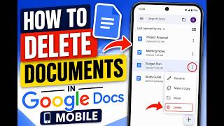 How To Delete Document In Google DOCS Mobile