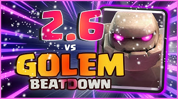 Golem beatdown vs 2.6 hog cycle | Clash Royale best deck