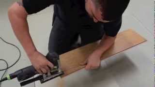 How To Lay Laminate Flooring Going Through A Doorway Youtube