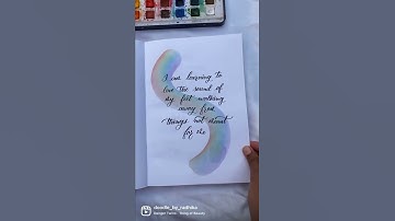 Calligraphy and Hand Lettering Inspirational Quotes |100 GSM Unicorn Notebook |MENORAH STATIONERY