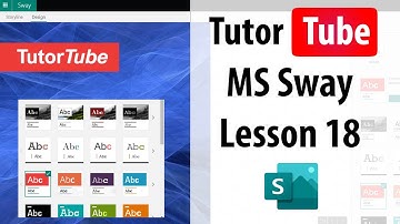 MS Sway Tutorial - Lesson 18 - Making and Using Closed Captions