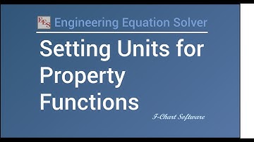 Setting Units for Property Functions