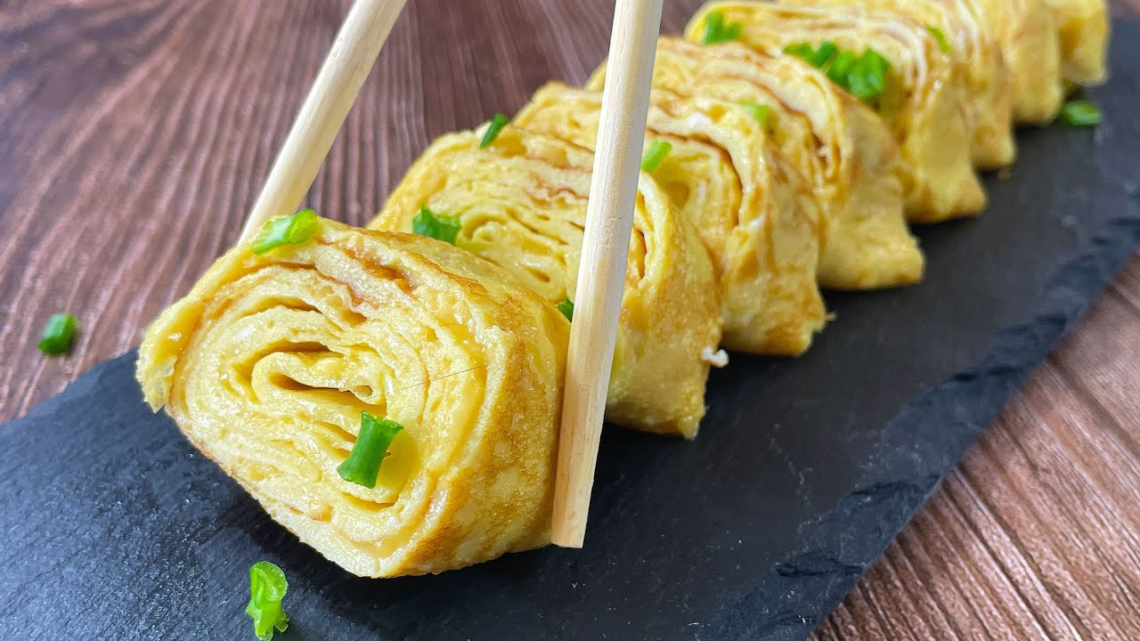 Japanese omelet (without milk) Tamagoyaki/Tamagoyaki/卵焼き - YouTube