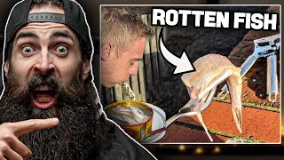 Eating ROTTEN Fish For a Forfeit!