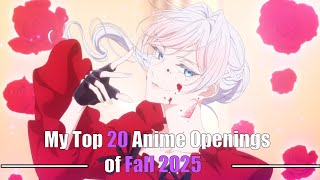 My Top 20 Anime Ops Of Fall 2025
