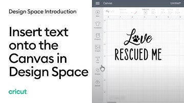 Insert Text onto the Canvas in Design Space | Beginner