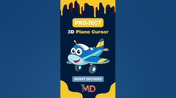 3D Plane Cursor Animation Project #mohitdecodes #project  #shorts