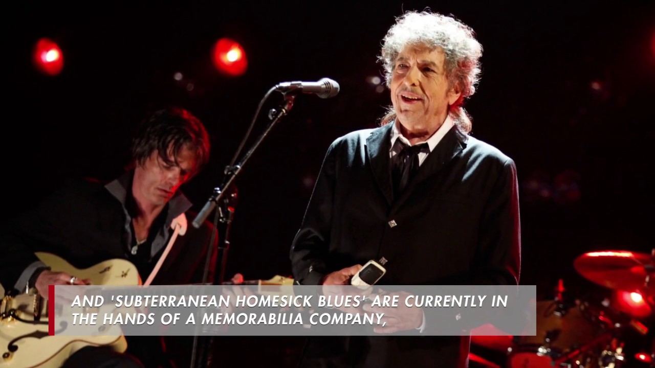 Bob Dylan's handwritten lyrics are up for sale YouTube