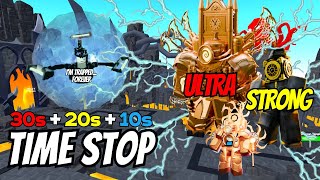 ULTRA STRONG TIME STOP - Upgraded Titan Clockman, Large Clock, Titan Clock in Toilet Tower defense