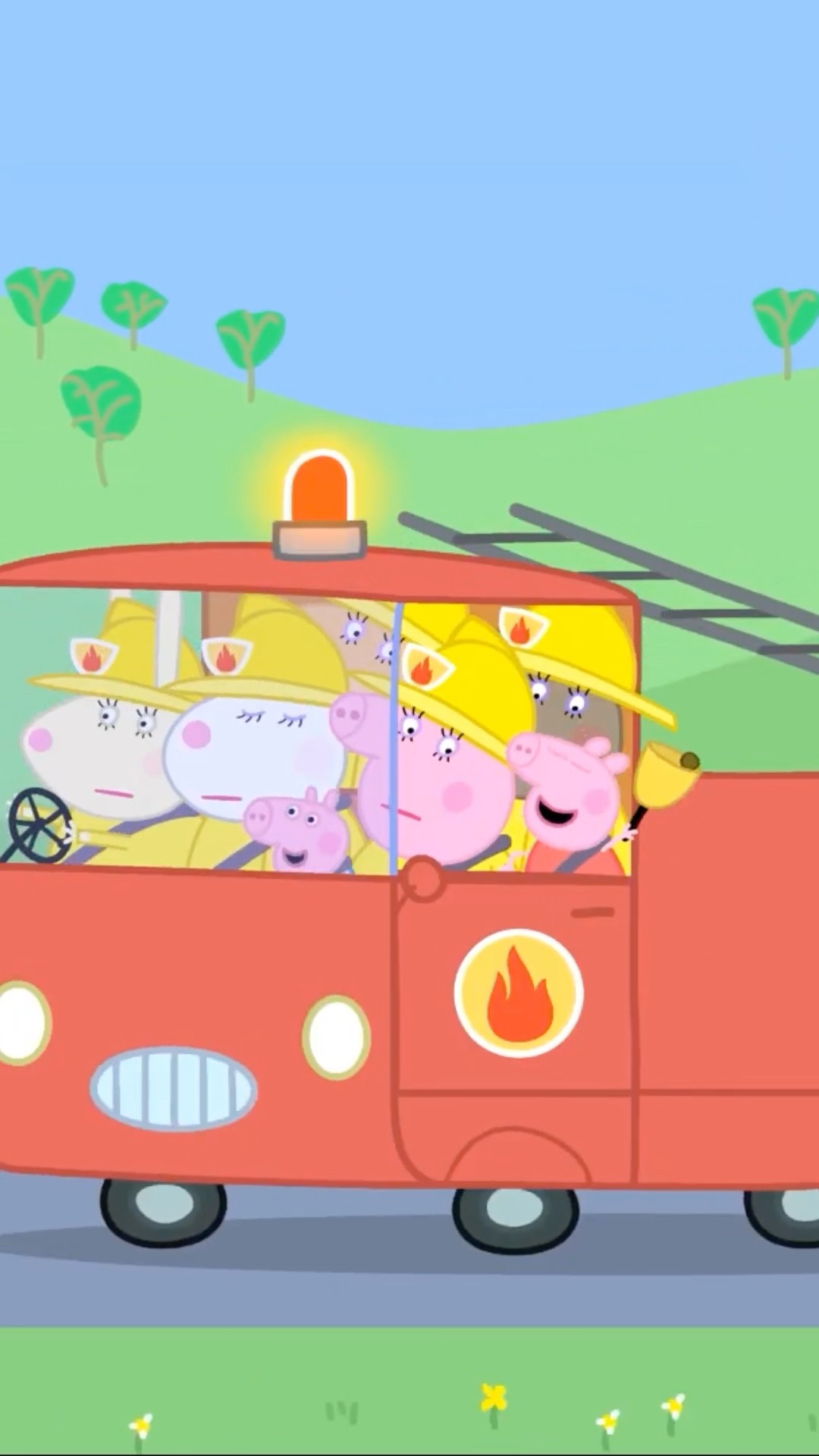 mommy firefighters to the rescue! ? Peppa Pig is now playing on Netflix!