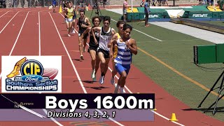 2022 TF - CIF-ss FINALS - 1600 Meters (Boys, all 4 divisions)