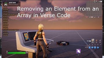 Remove an Element from an Array in Verse Code