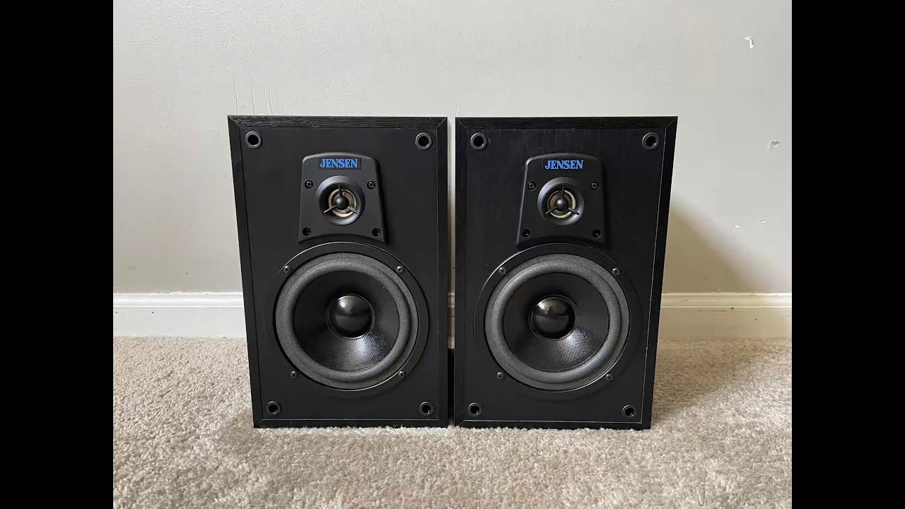 Jensen CJR Home 2 Way Bookshelf Speakers YouTube