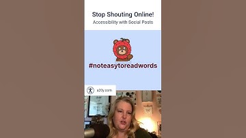 Stop Shouting Online! #webaccessibility #a11y #shorts