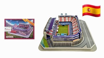 Vicente Calderón Stadium 3D Puzzle by Clever & Happy® - Step by Step