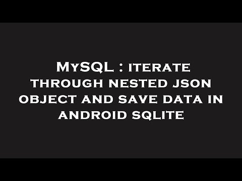 MySQL : iterate