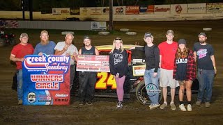 4/13/24 Creek County Speedway Factory Stock A Feature 1st and 2nd 🏁🏁