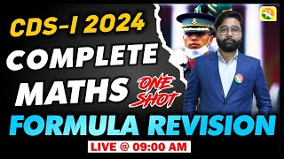 CDS 1/2024 Maths formulas | Complete Maths formulas for CDS | CDS Maths formulas one shot | CDS