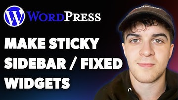 Cómo crear barras laterales fijas o widgets fijos en WordPress (Guía completa 2025)