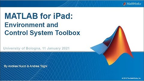 MATLAB for iPad: Environment and Control System Toolbox
