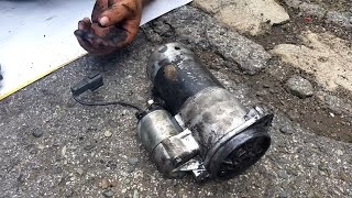 HOW TO REMOVE THE STARTER FROM A WD21 PATHFINDER
