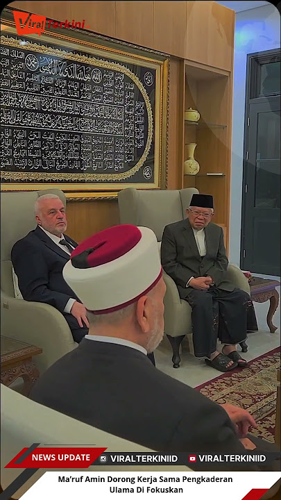Ma’ruf Amin Dorong Kerja Sama Pengkaderan Ulama Di Fokuskan