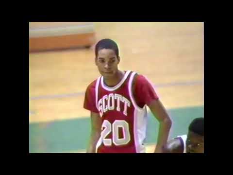 Clifford Scott vs  Newark Tech. Essex County Tournament Semifinals. Feb. 17, 1990 HS Boys Basketball