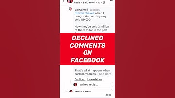 Declined Comments on Facebook