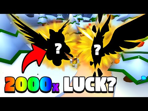 ? WHAT IT'S LIKE TO HAVE *2000X* LUCK IN BUBBLE GUM SIMULATOR ?
