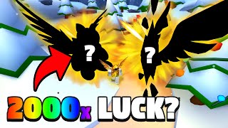 😱 WHAT IT'S LIKE TO HAVE *2000X* LUCK IN BUBBLE GUM SIMULATOR 👀