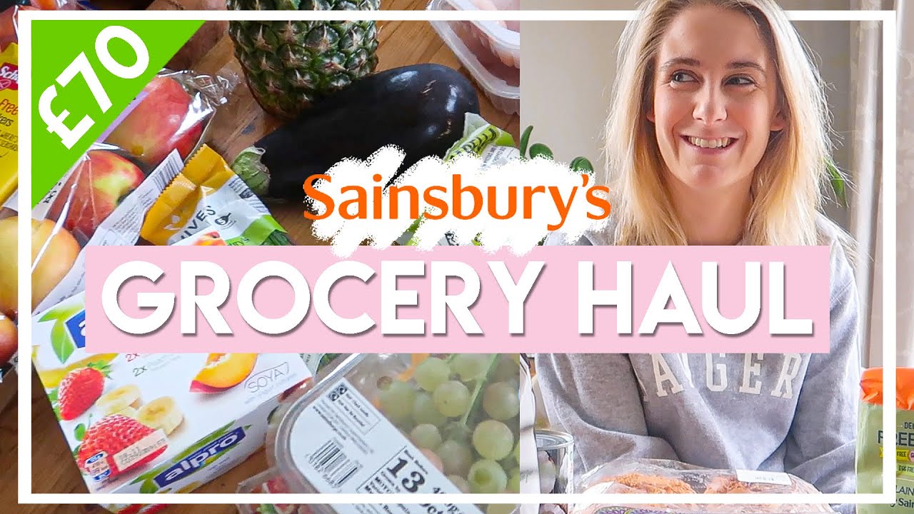 HEALTHY SAINSBURY'S GROCERY HAUL + WEEKLY MEAL PLAN Gluten free, low