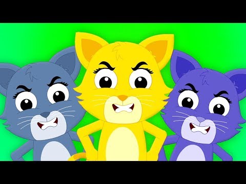 Три Маленькие Котята | Кот Песня | Детские Стишки | Three Little Kittens | Cat Song For Kids